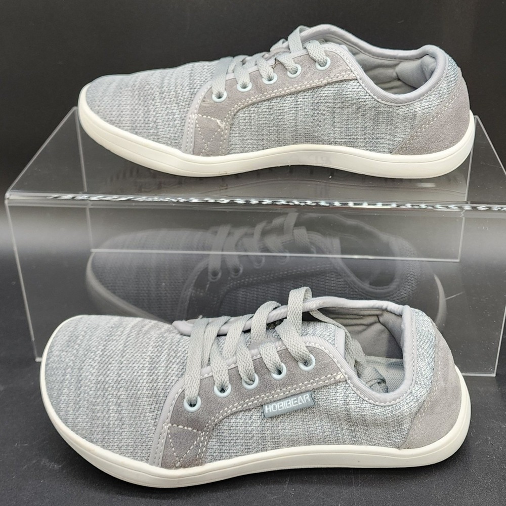 Hobibear 37 Grey Barefoot Sneakers Minimalist Wide Toe Box Zero Drop Walking